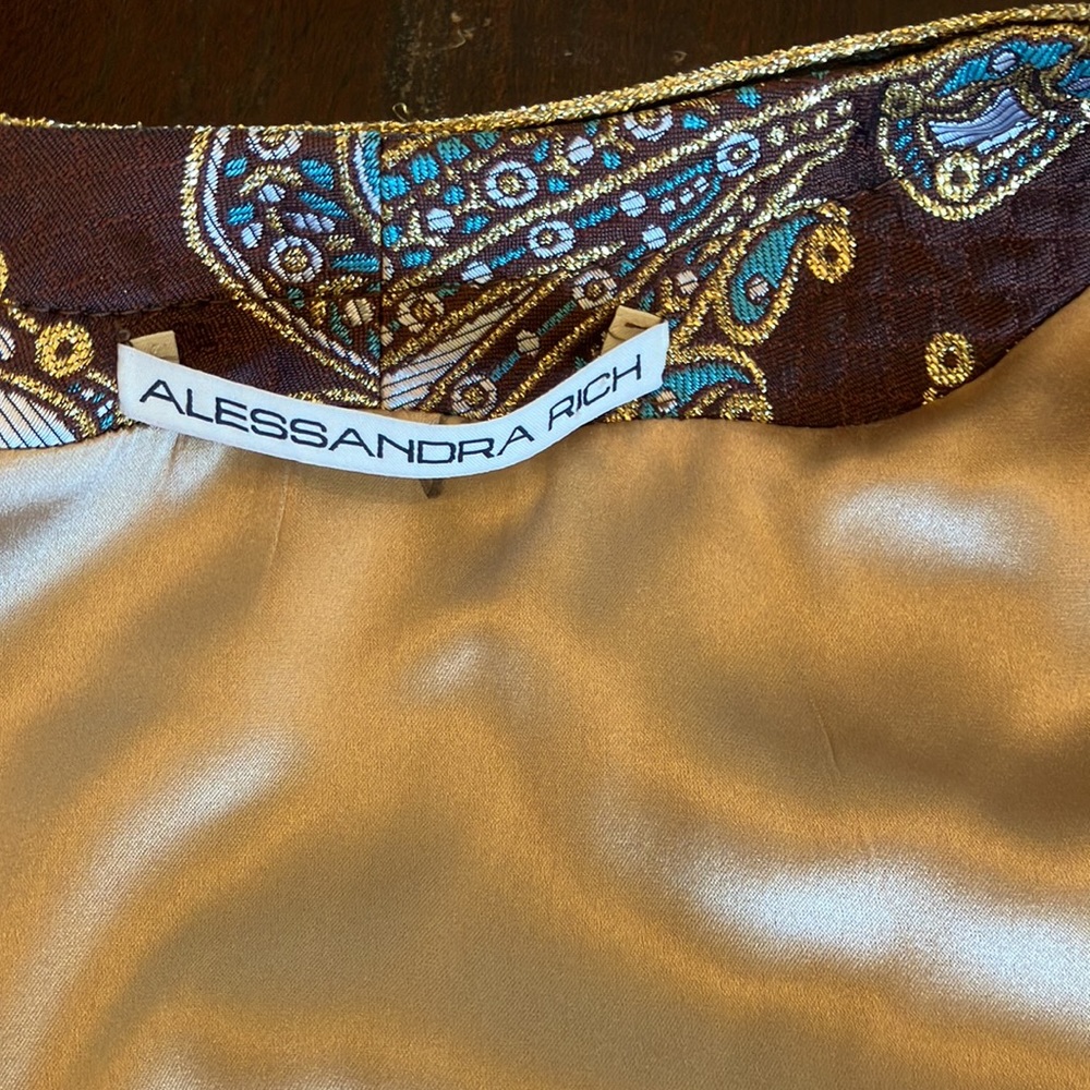 COPY - Alessandra Rich brocade silk-lined vest - Picture 6 of 8